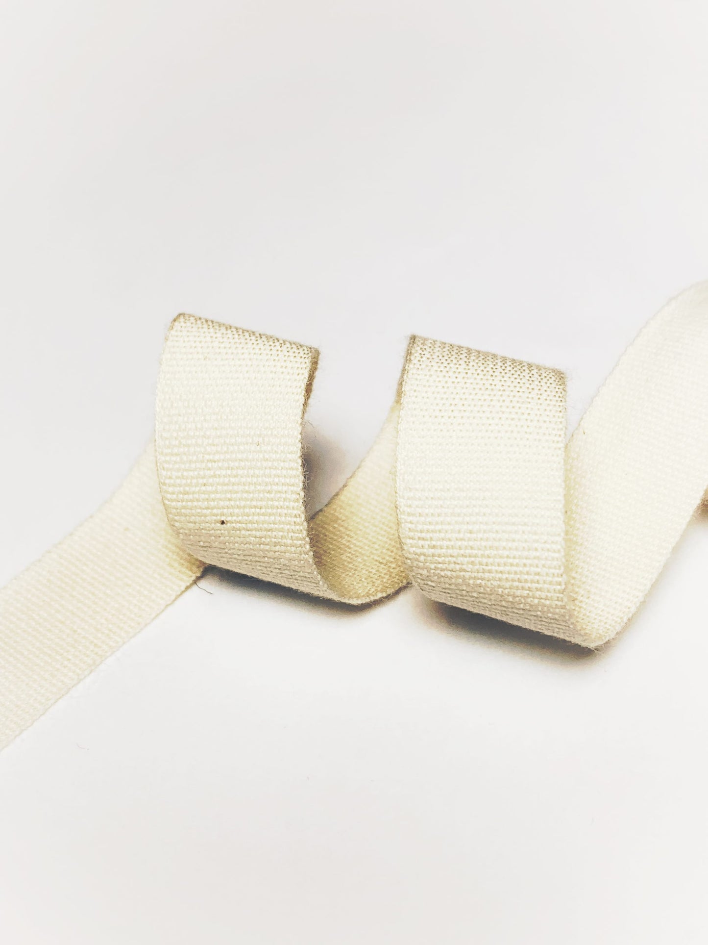 Organic Cotton Petersham Ribbon