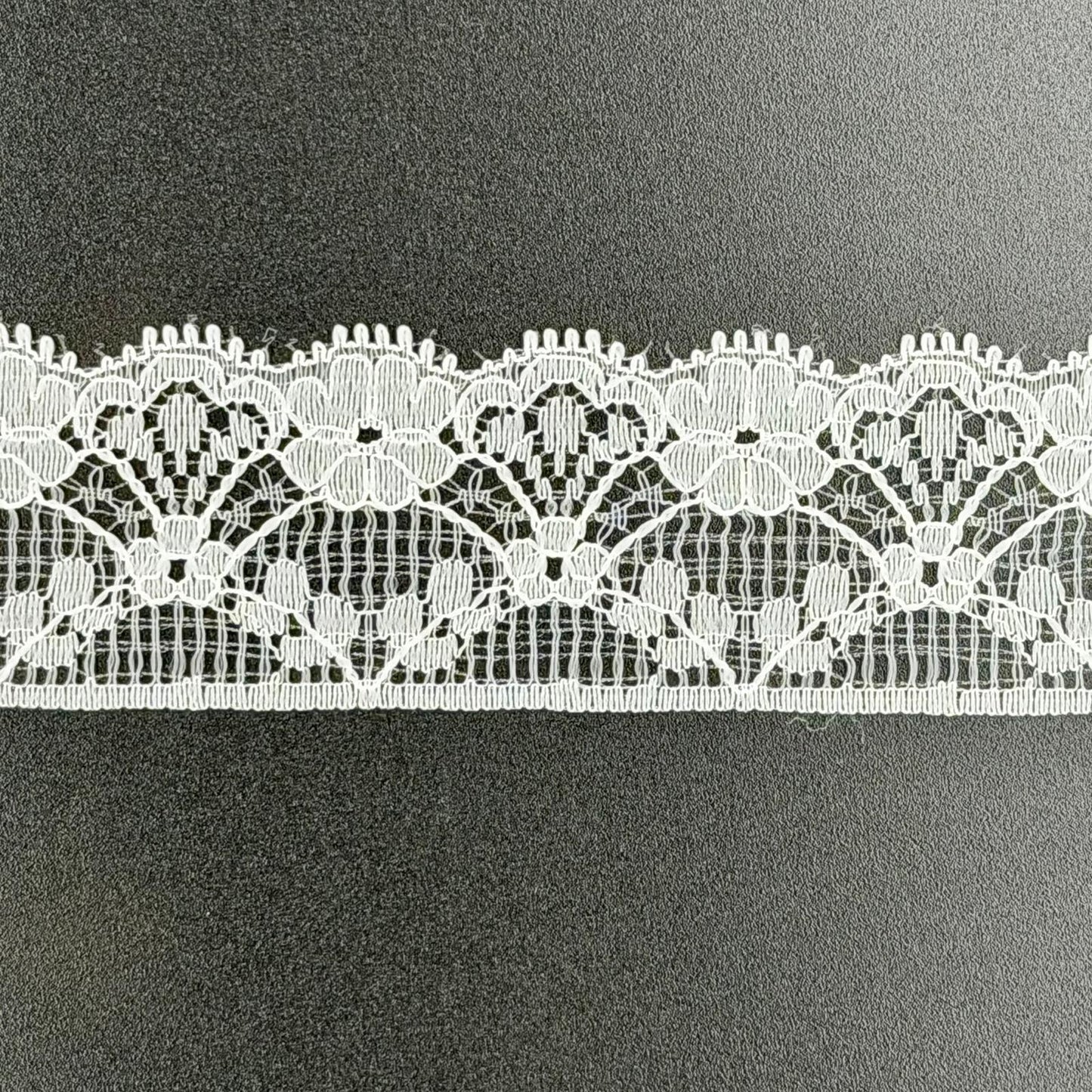 Raschel Lace, 30mm, White, Discontinued