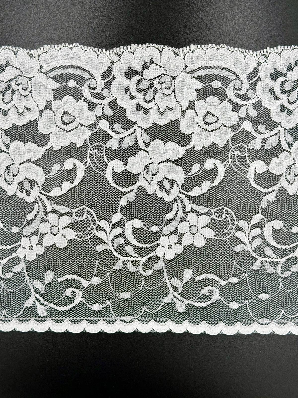 Raschel Lace, 155mm, White, Discontinued