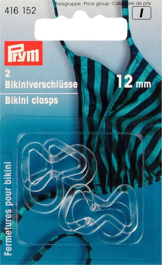 Prym transparent bikini and belt clasps loop 12mm