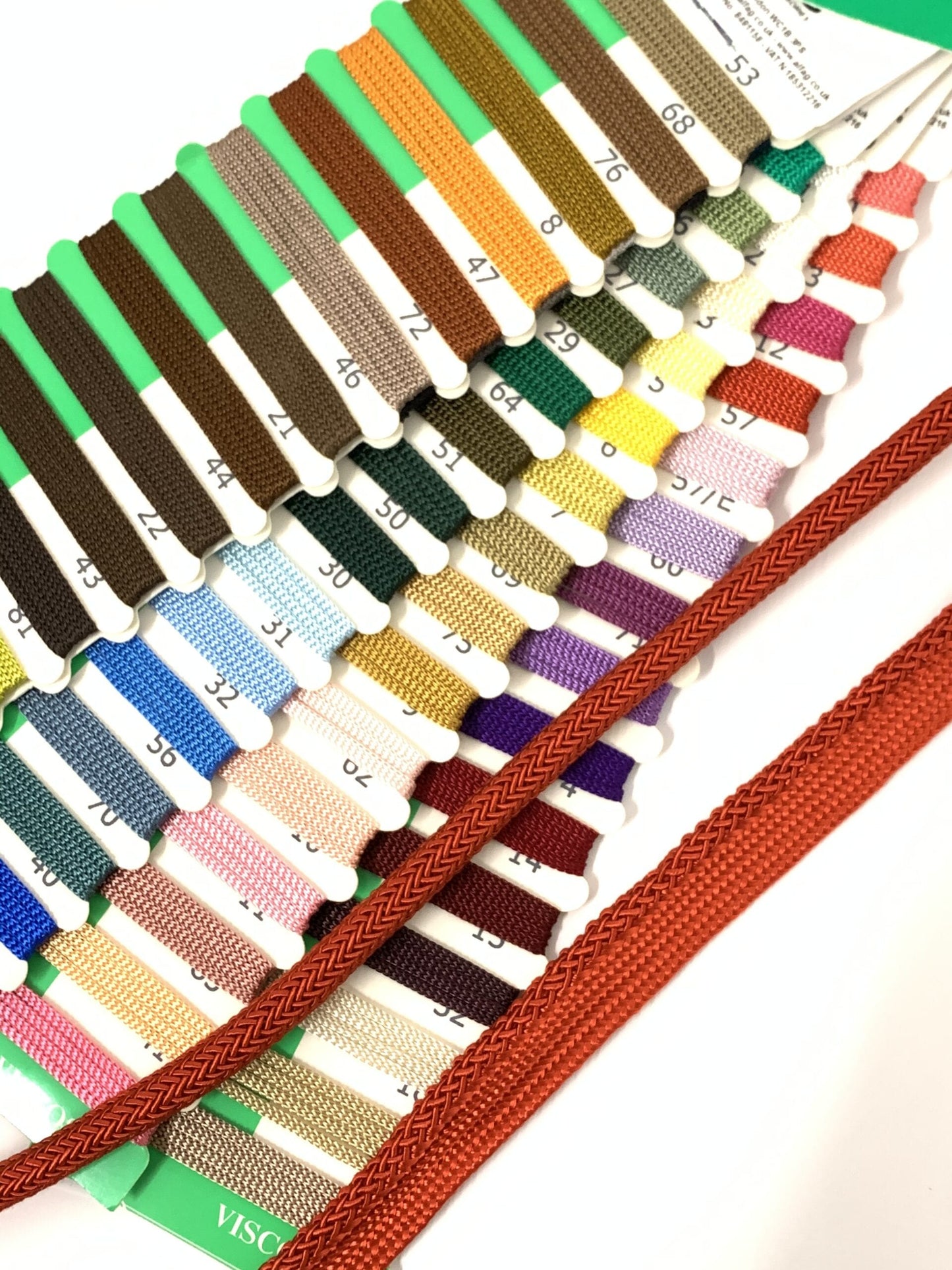 Viscose Braided Piping Cord, 13mm