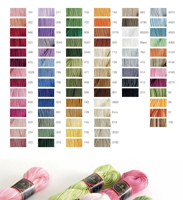 DMC Retors d'Alsace Thread, size 8, 77 colours