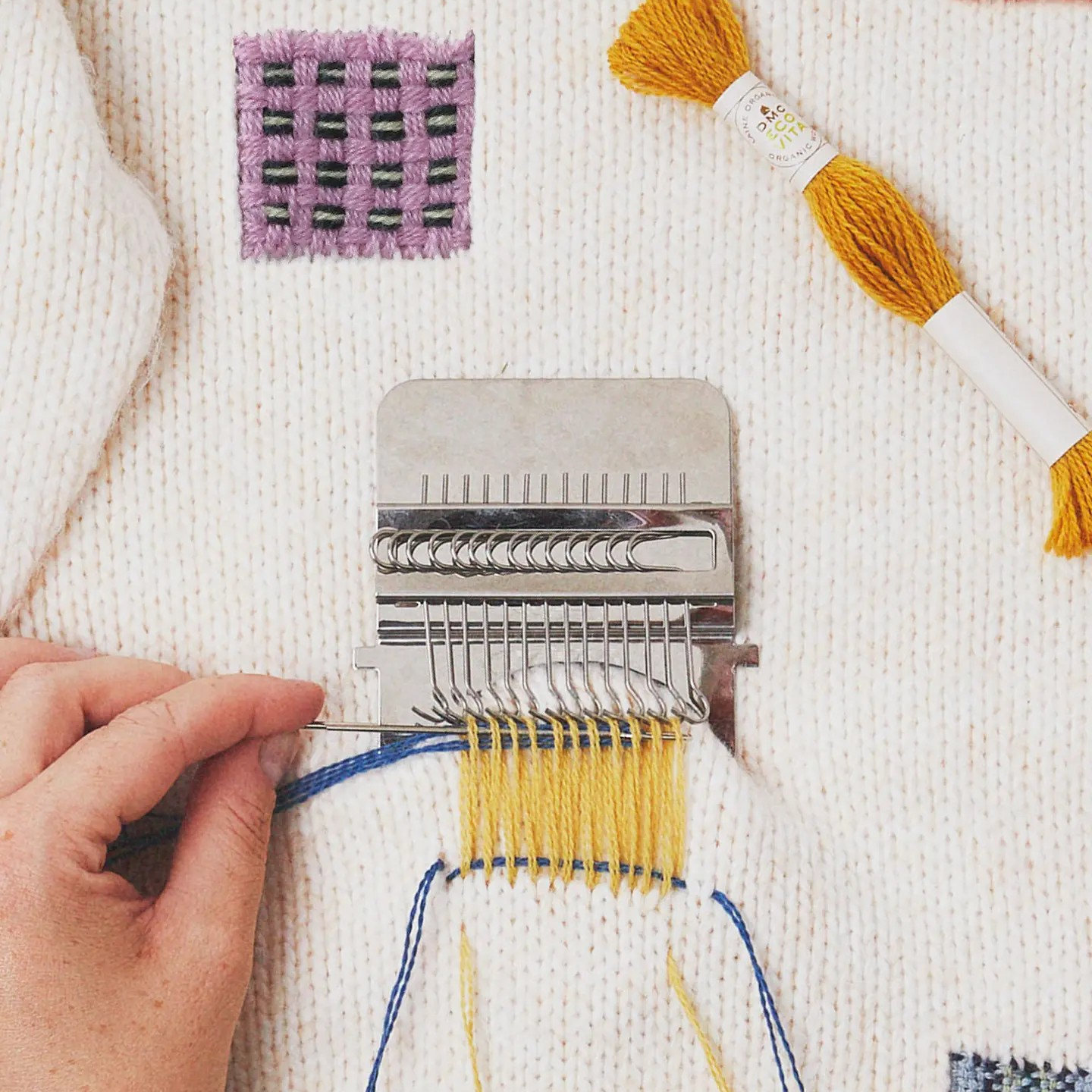 DCM 14 Hook, 11cm Mini Weaving Loom