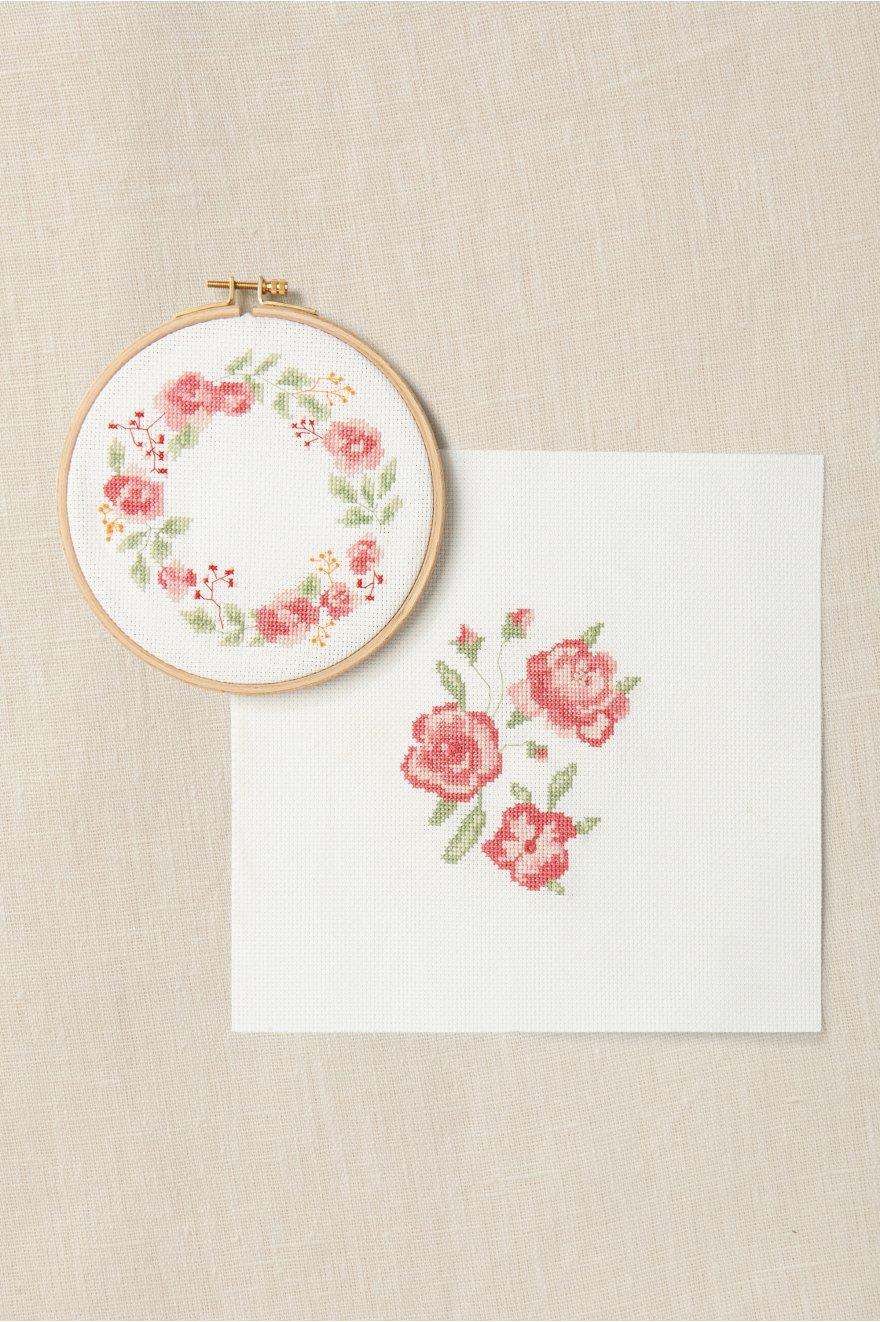 DMC mindful-making cross stitch Kit- The tranquil rose