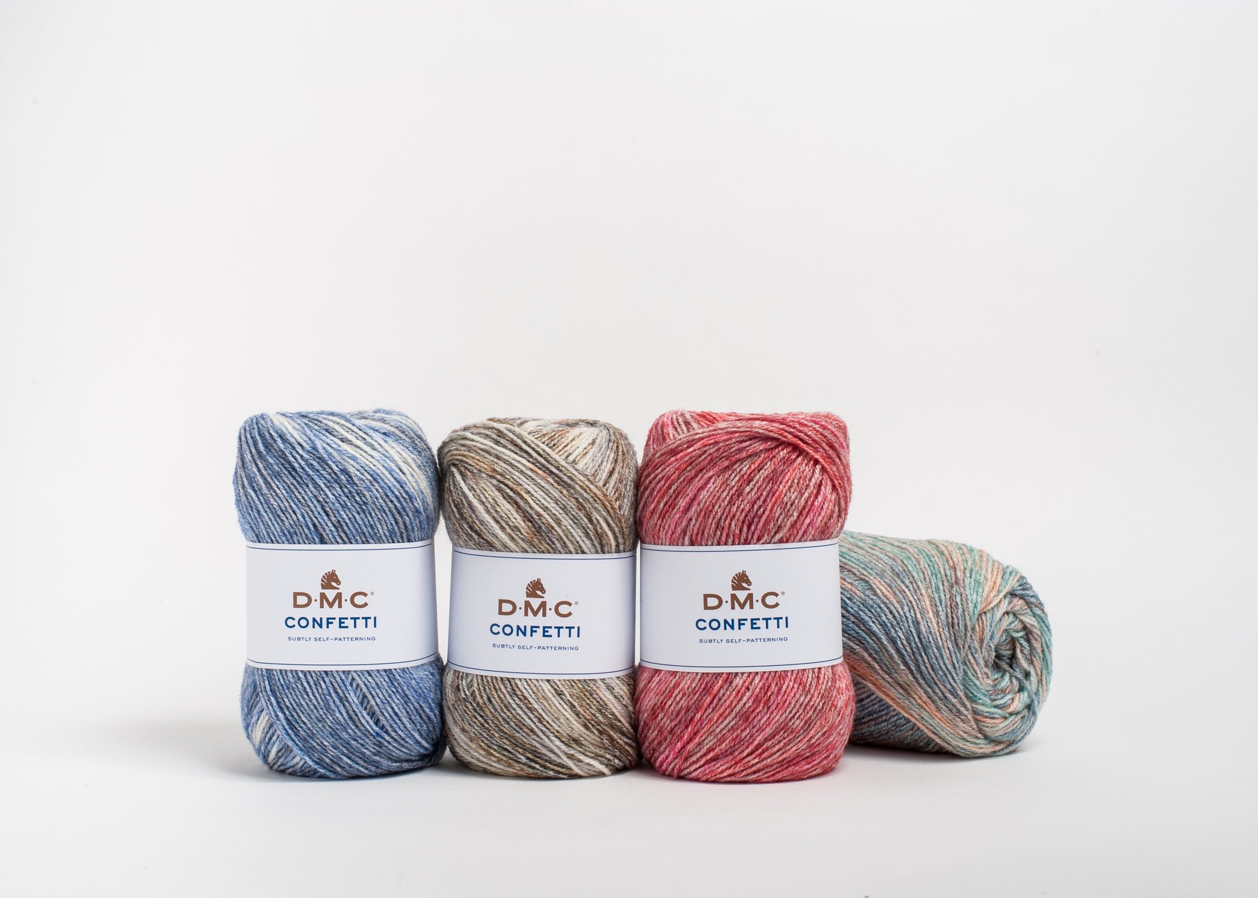 DMC Confetti - Filato Multicolore 350 M, 80% Acrilico 20% Lana, Ferri 4 Mm, Per Sciarpe E Maglioni