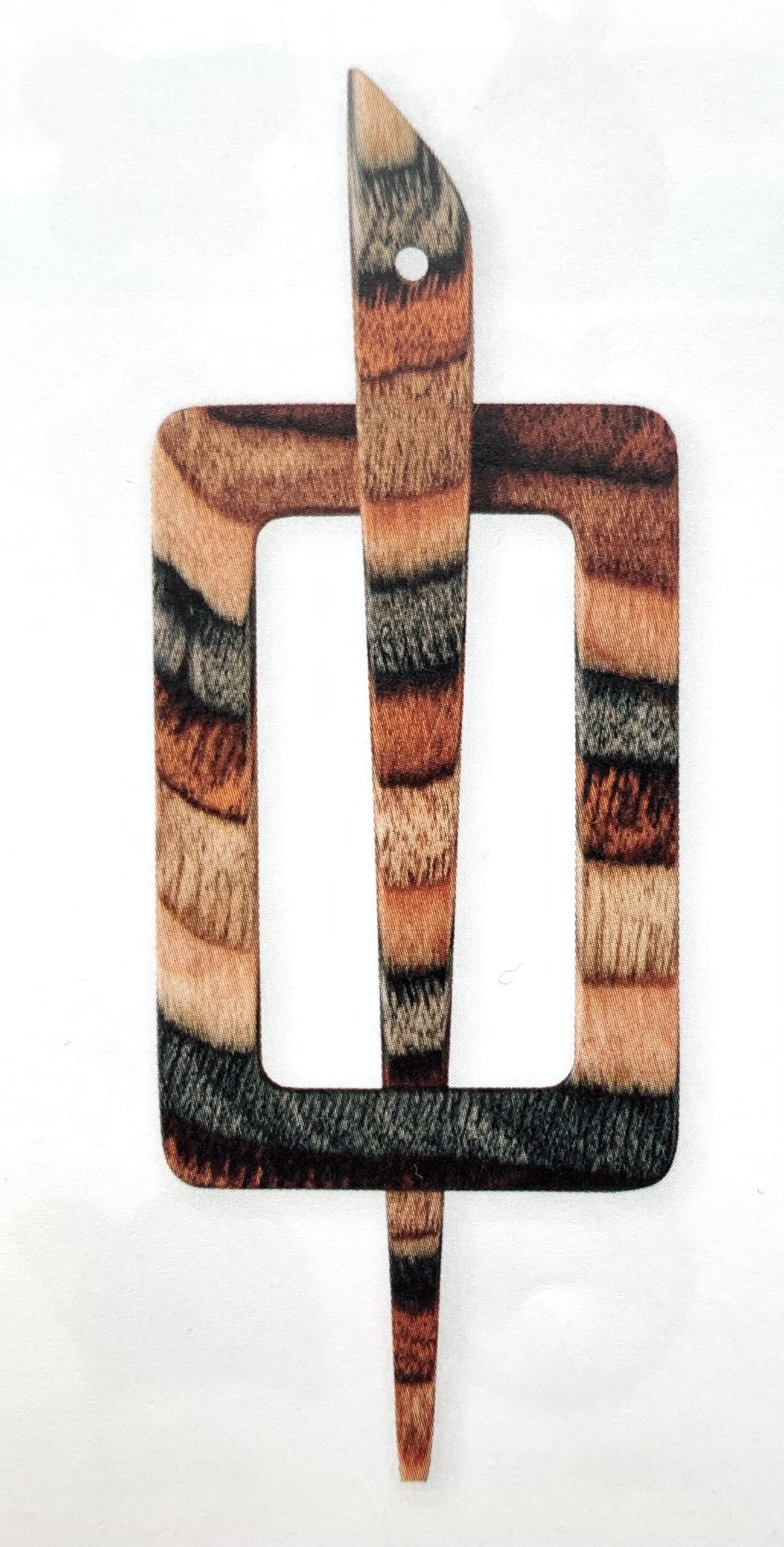 Décor rectangular clasp natural look