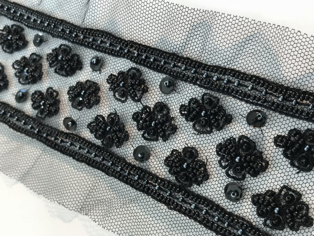 Beaded tulle insertion 50mm