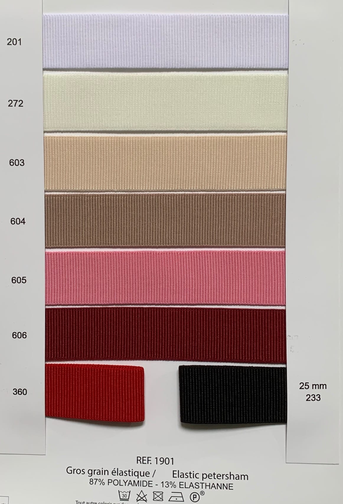 Elastic Gros Grain Ribbon