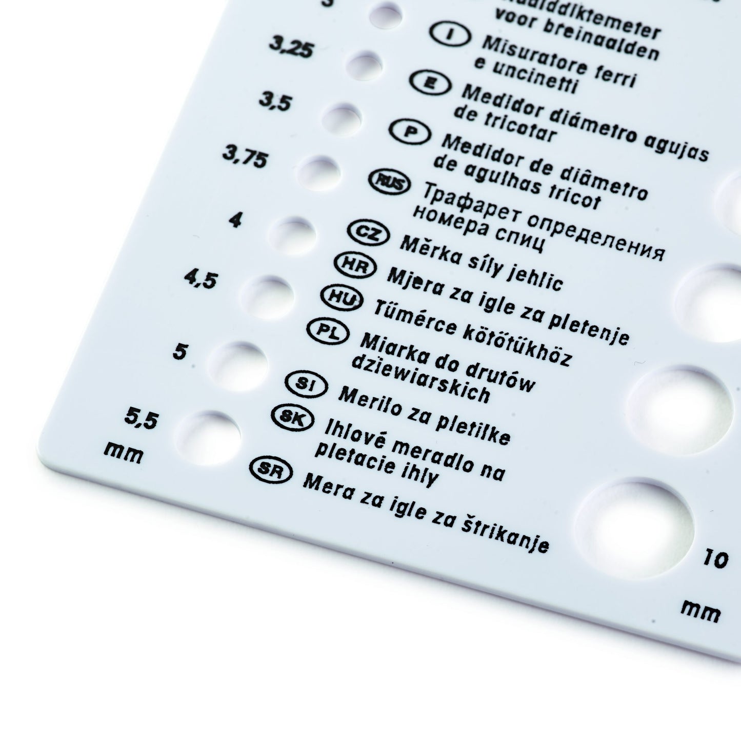 Prym Knitting Needle Gauge