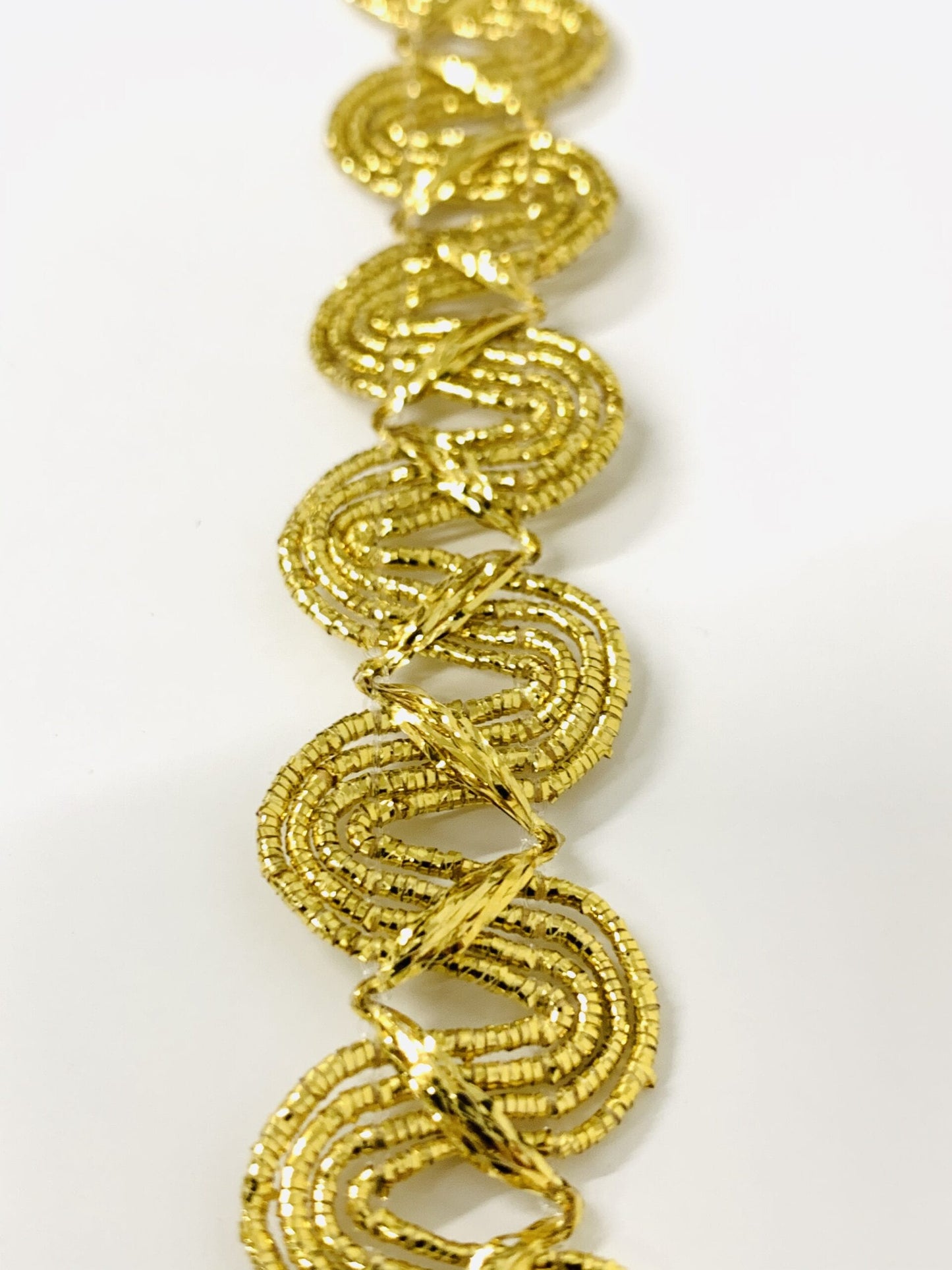 Metallic Gold Flat Gimp Trim, 18mm