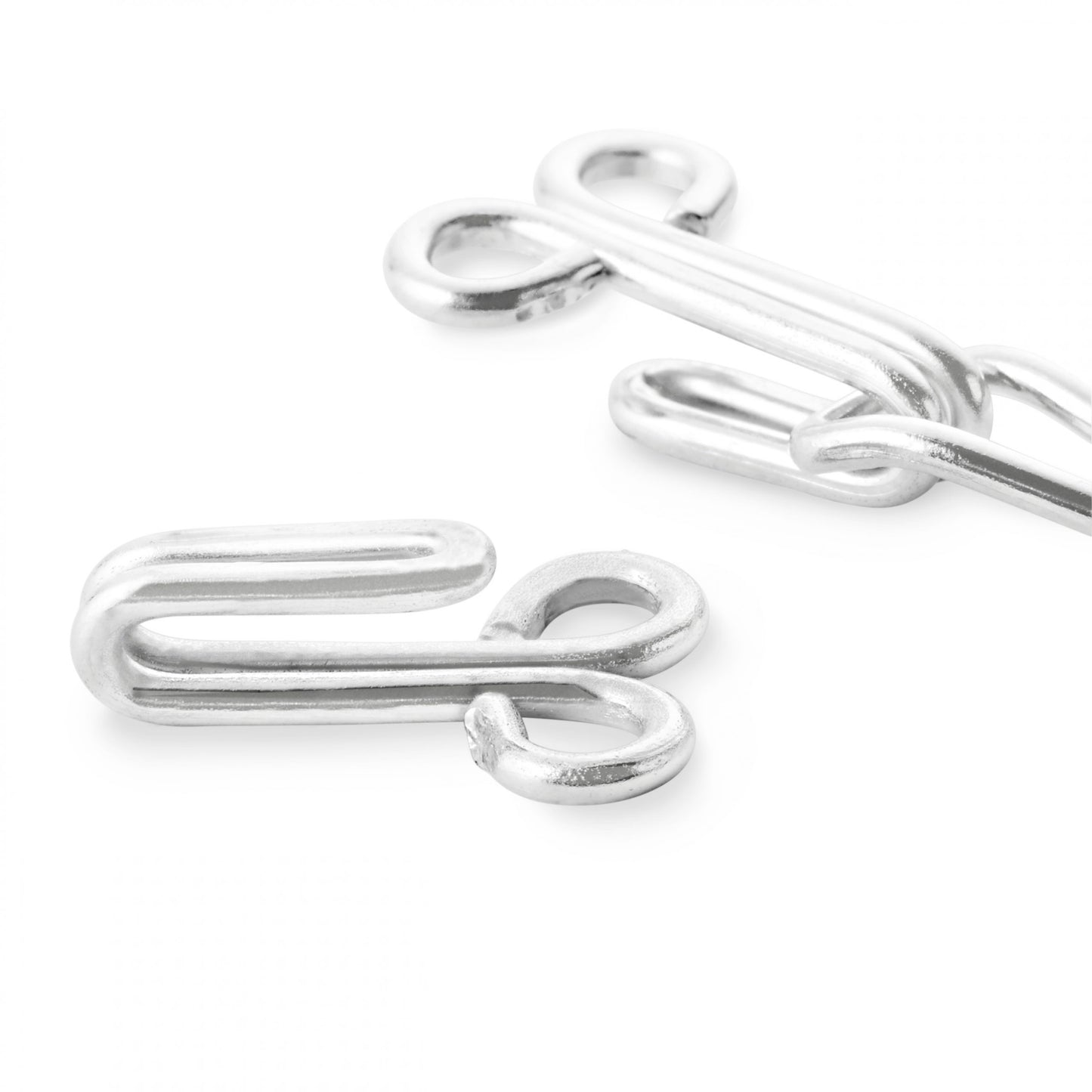 Prym Hooks And Eyes, No. 9, Silver-Coloured