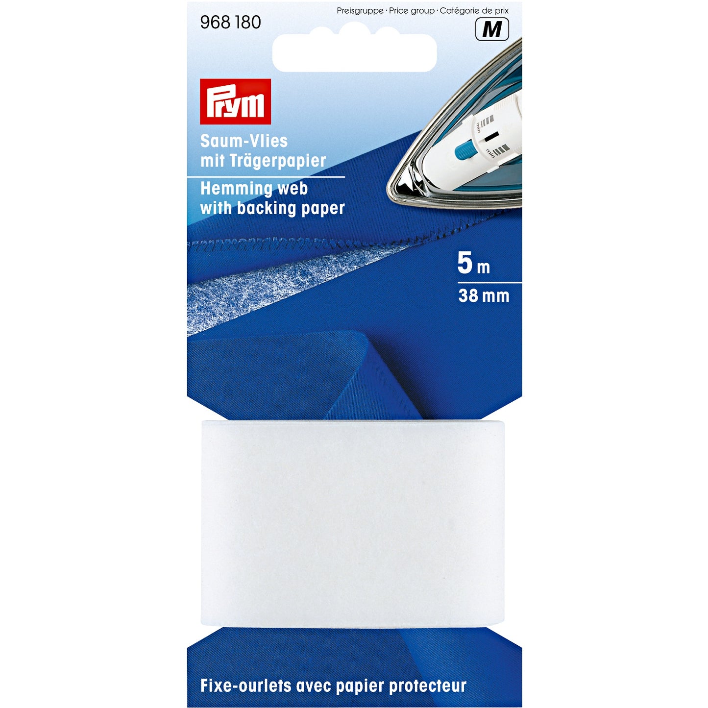 Prym Hemming Web With Backing Paper, 3 sizes