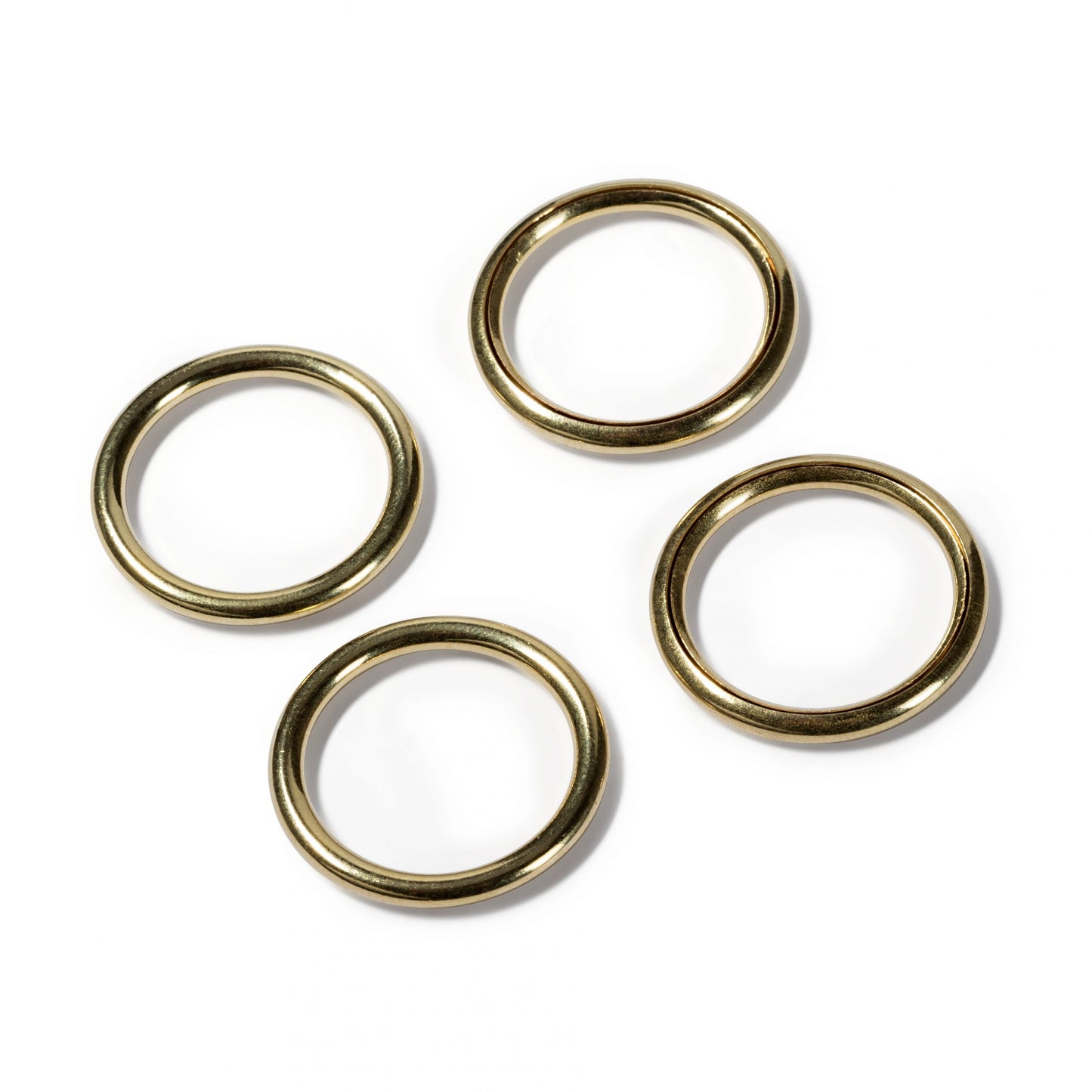 PRYM Curtains Hollow Rings Gold Brass