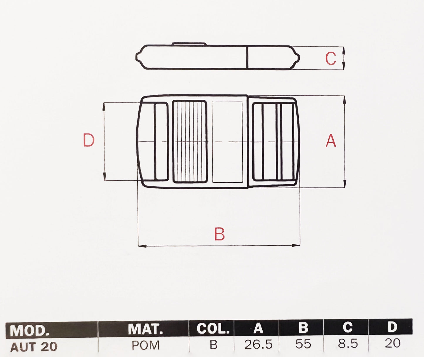 Plastic AUT Buckle