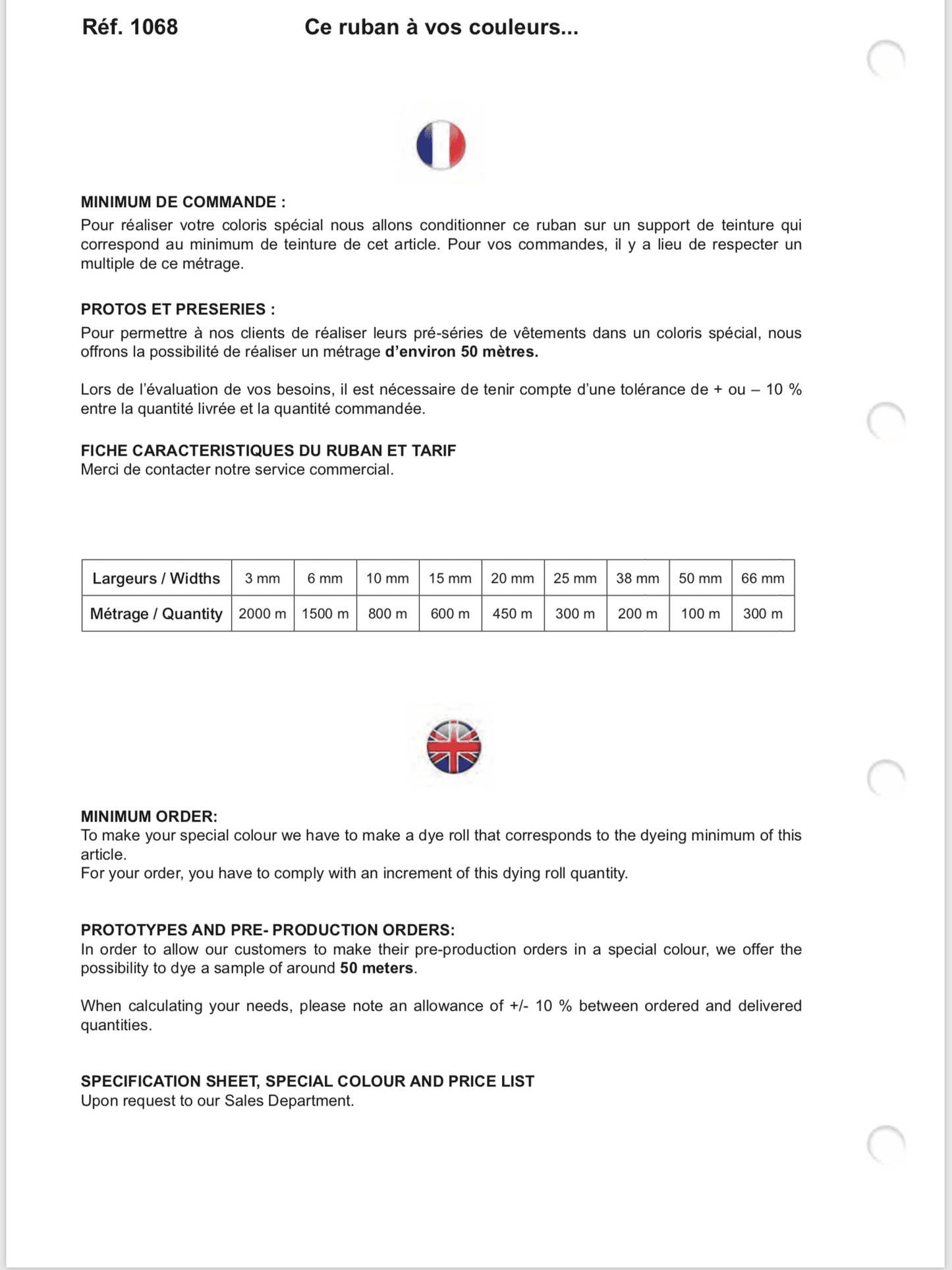 Silky Gros Grain, 3/50 mm, several colours