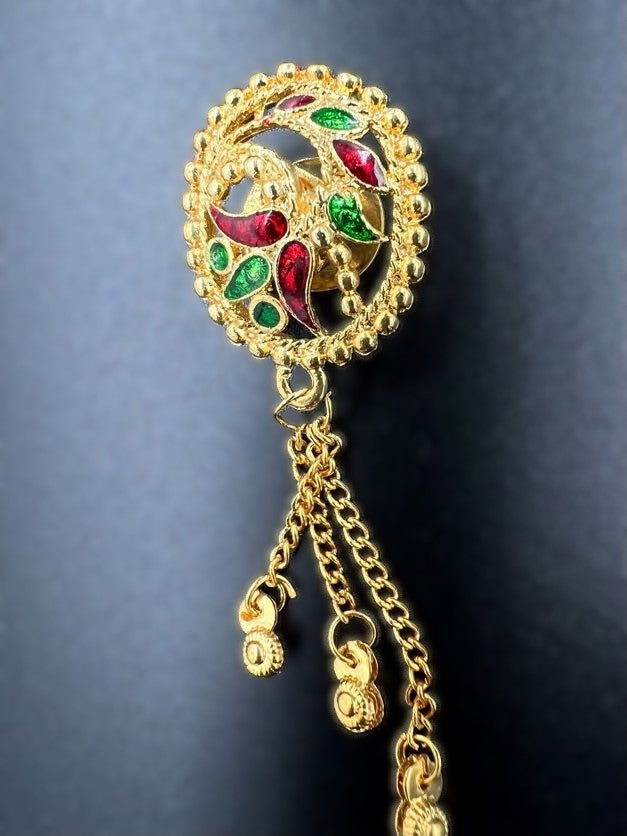 Lapel Flower Pin, Gold