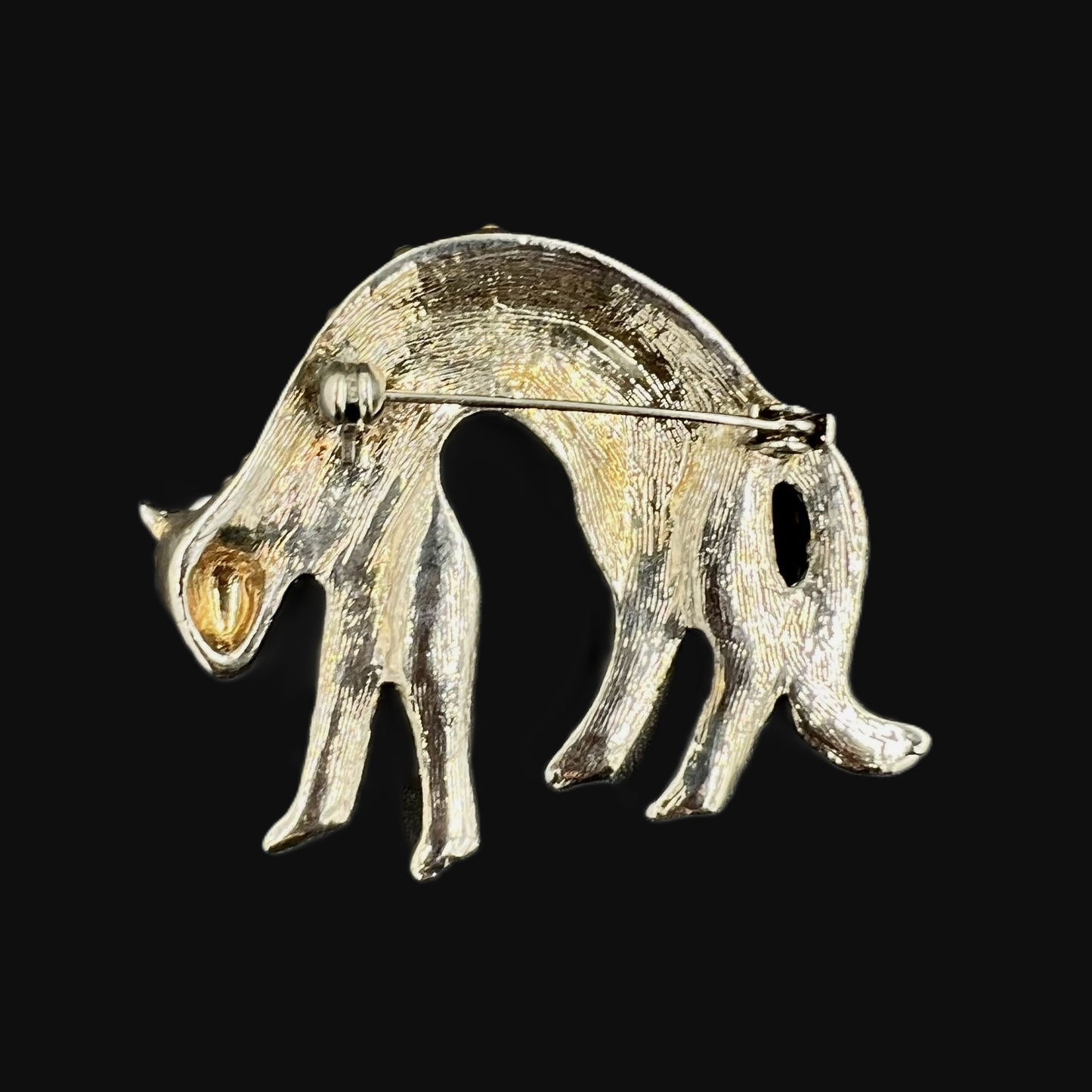 Cheetah Brooch With Crystals, Silver