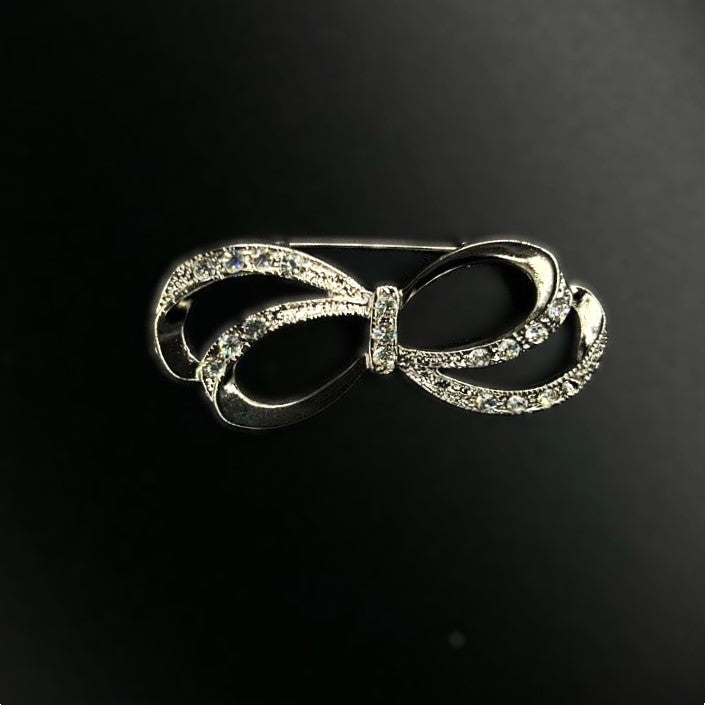 Butterfly Wings Brooch, Silver