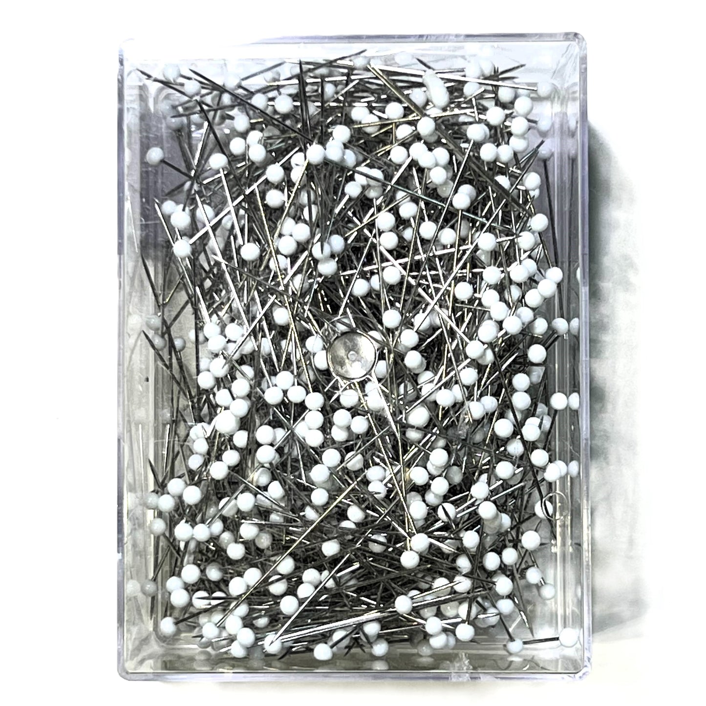 White Glass-Headed Pins 0.80x50mm, 1000 pieces