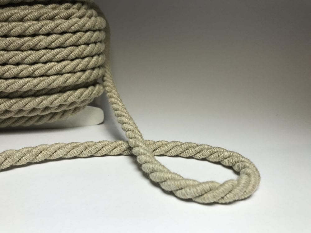 Linen Twisted Cord, 3 widths