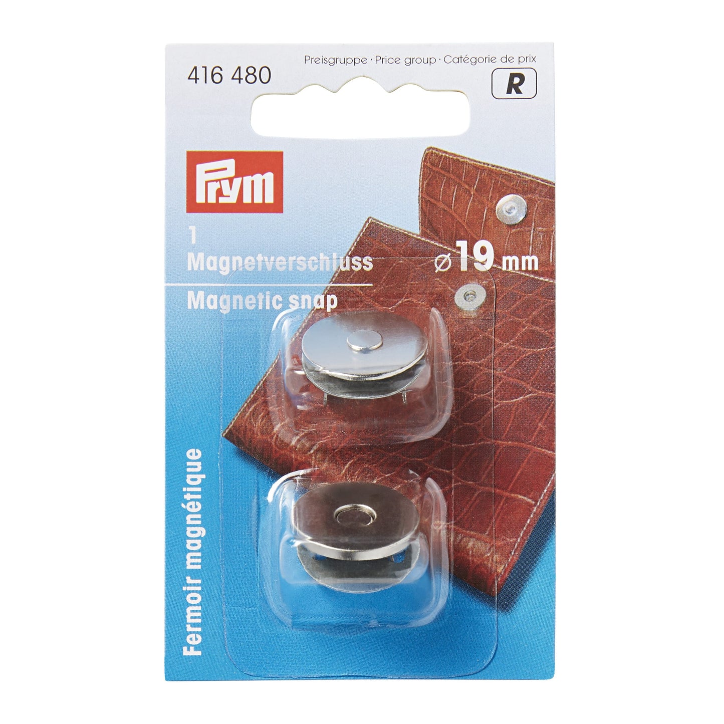PRYM Magnetic Snap Button, 19mm, Silver