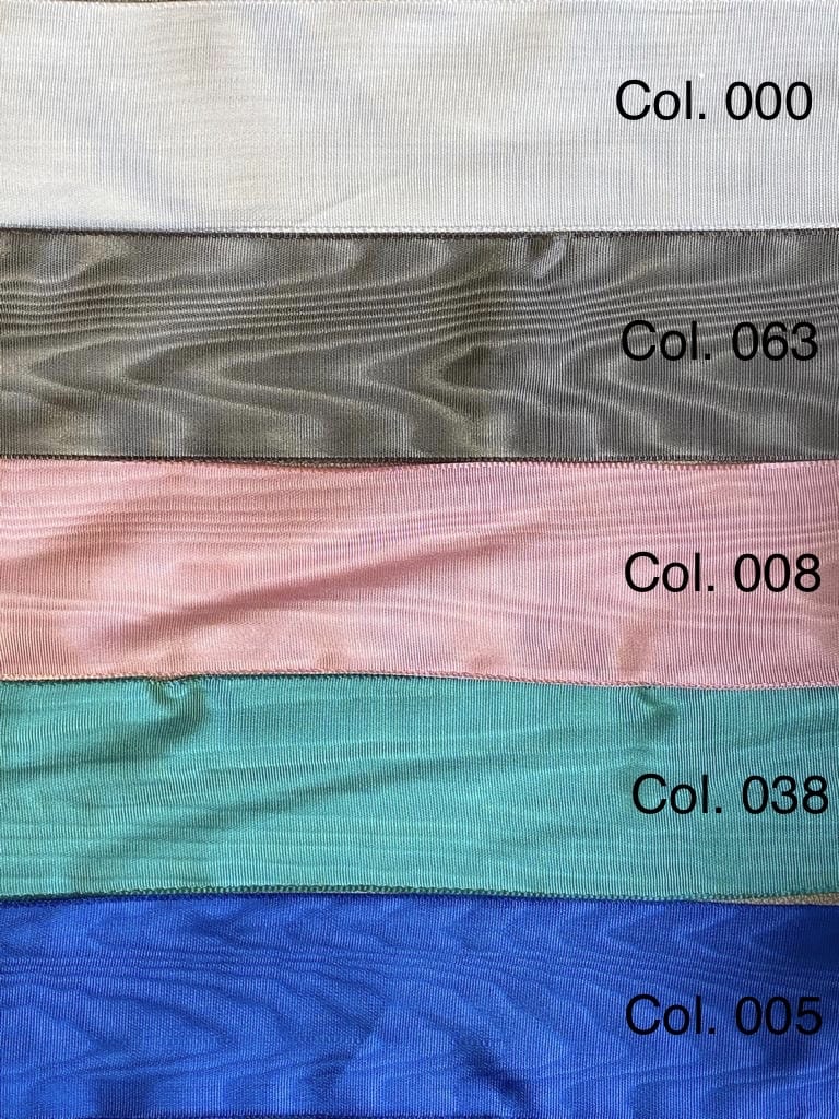 Moire Satin Ribbon 52mm, 5 colours