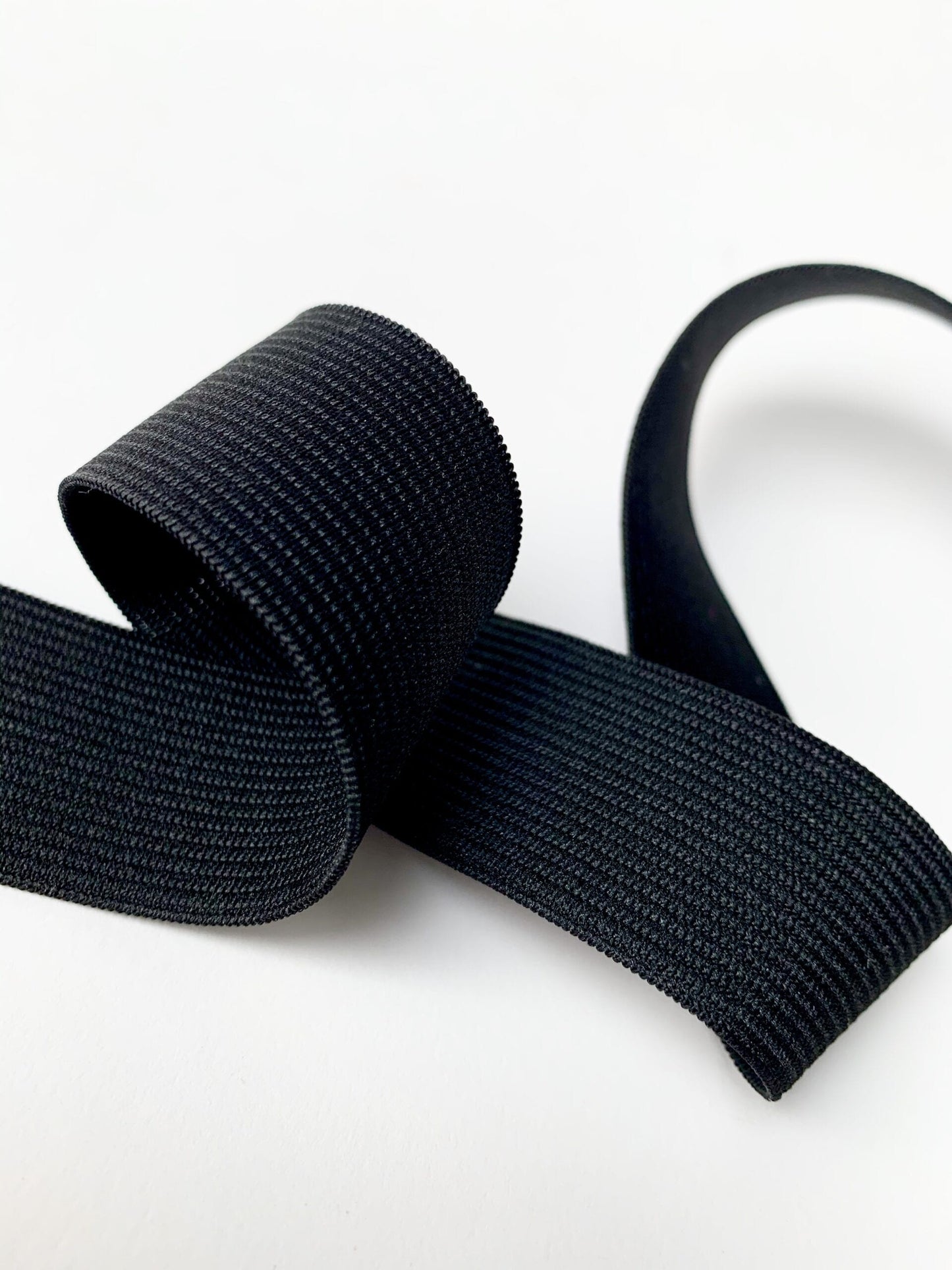 Waistband Elastic, 7/60mm, Black/White