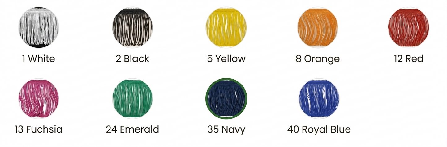 Viscose Charleston Fringe, 5/100cm