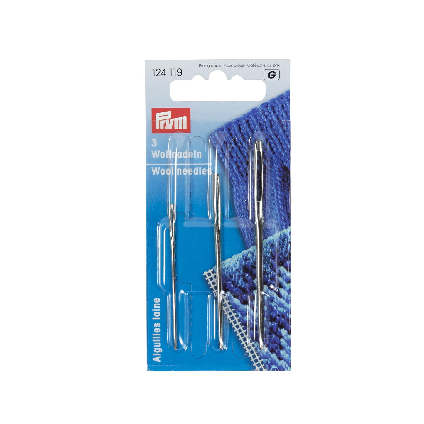 PRYM Wool Needles With Blunt Point No. 1, 3, 5