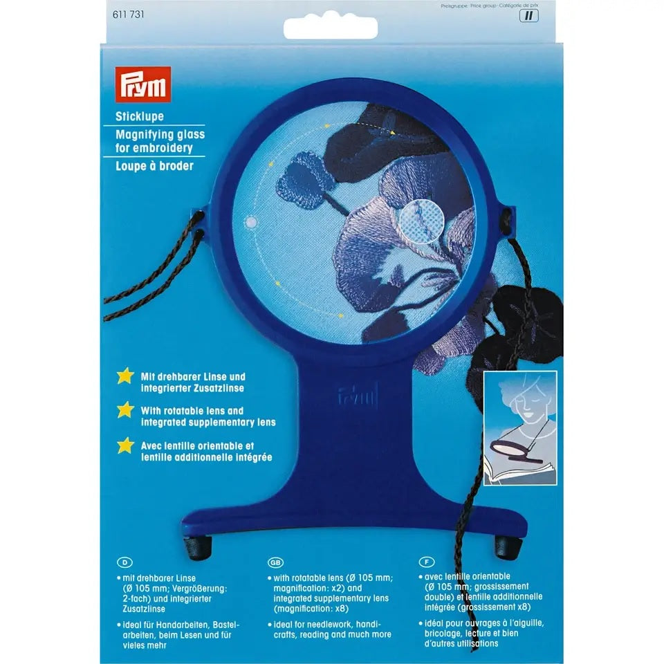 Prym Magnifying Glass For Embroidery With Tape