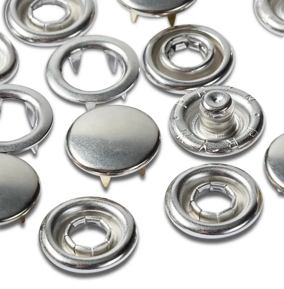 Prym Non-sew Refill For Prym 390 120, Smooth Cap, 10mm, Silver-coloured