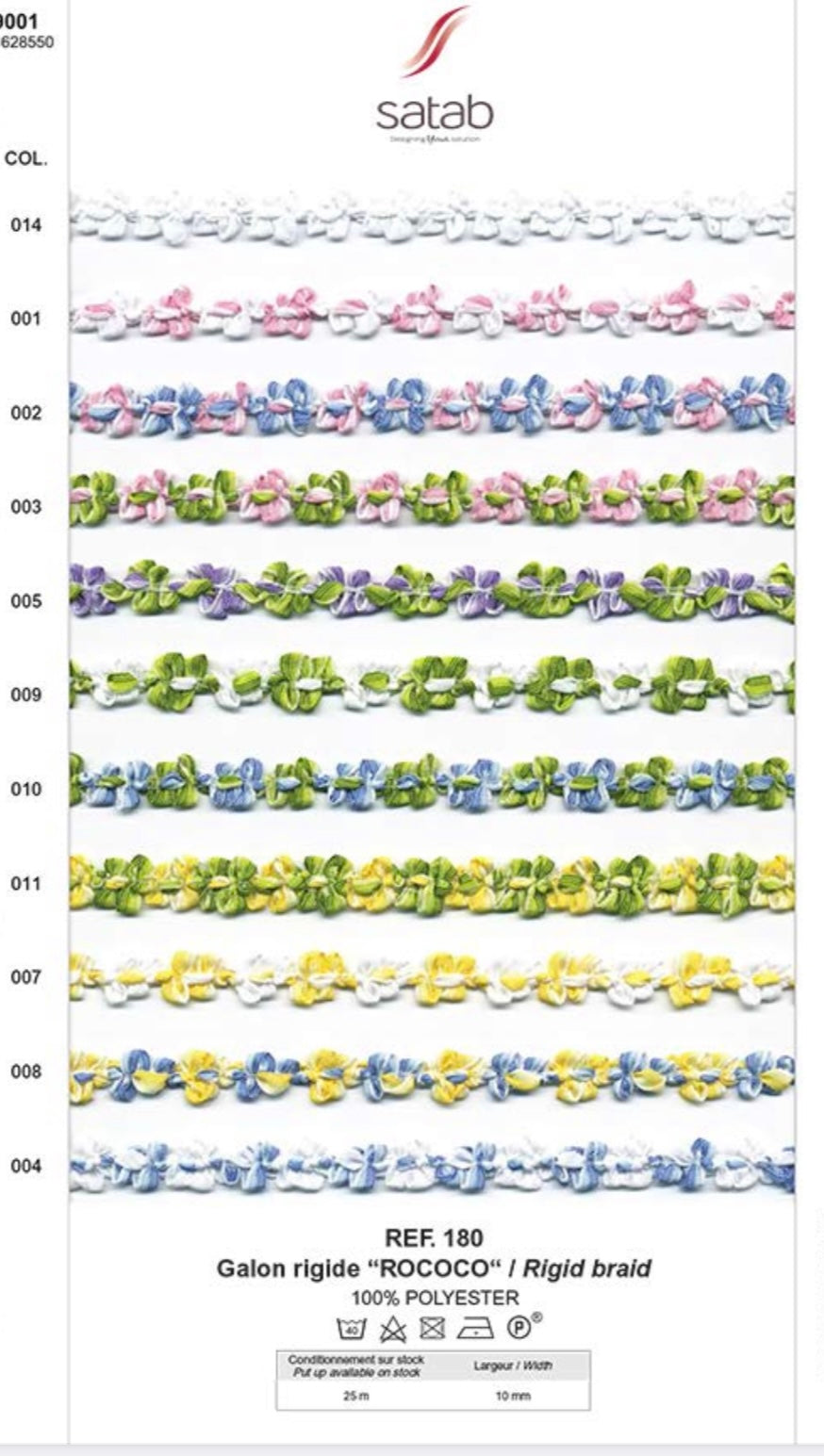 Rococo Braid, 11 variants