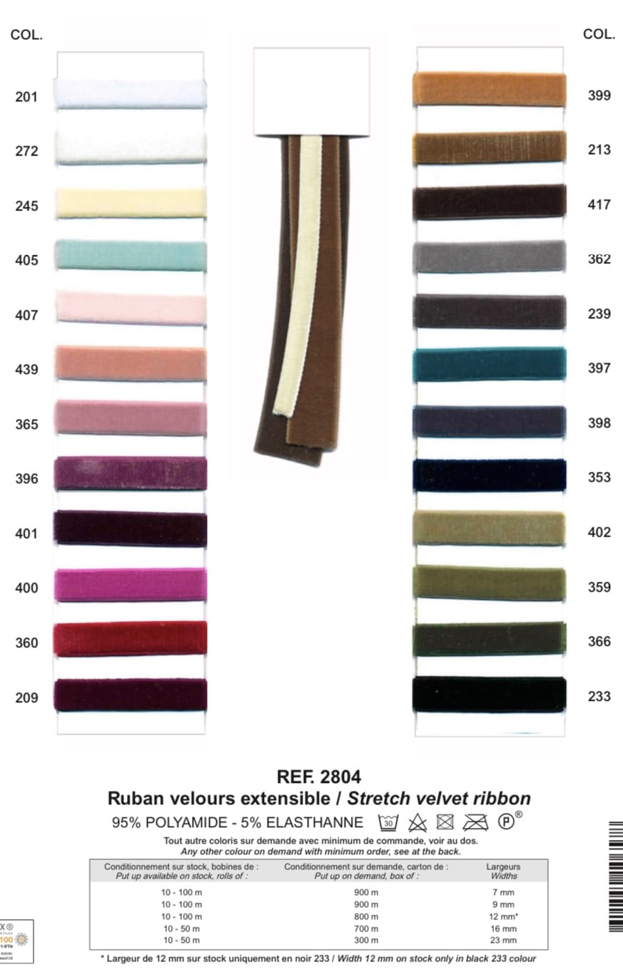 Stretch Velvet Elastic Ribbon