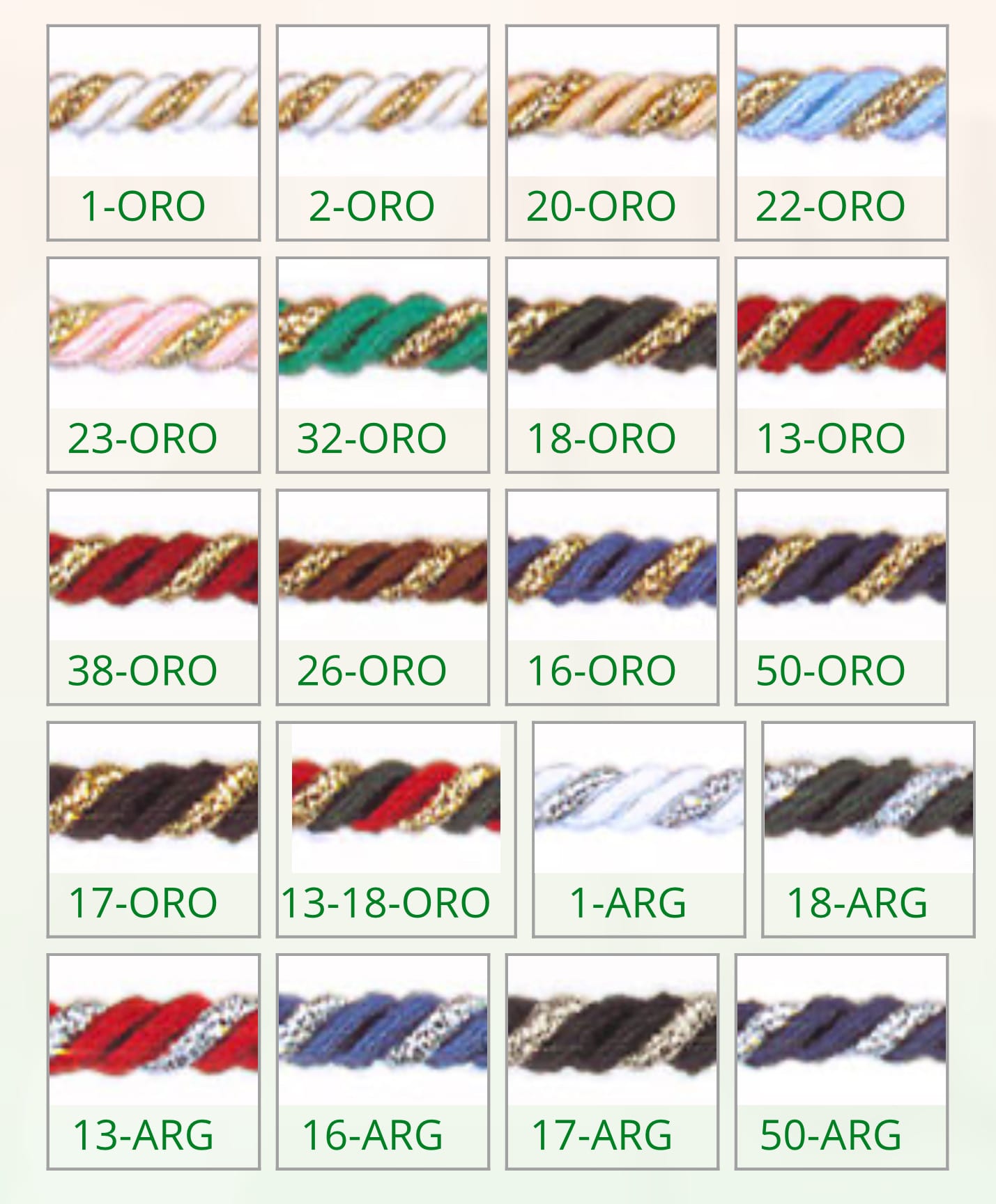 Lamé Bicolour Cord, 5.5mm