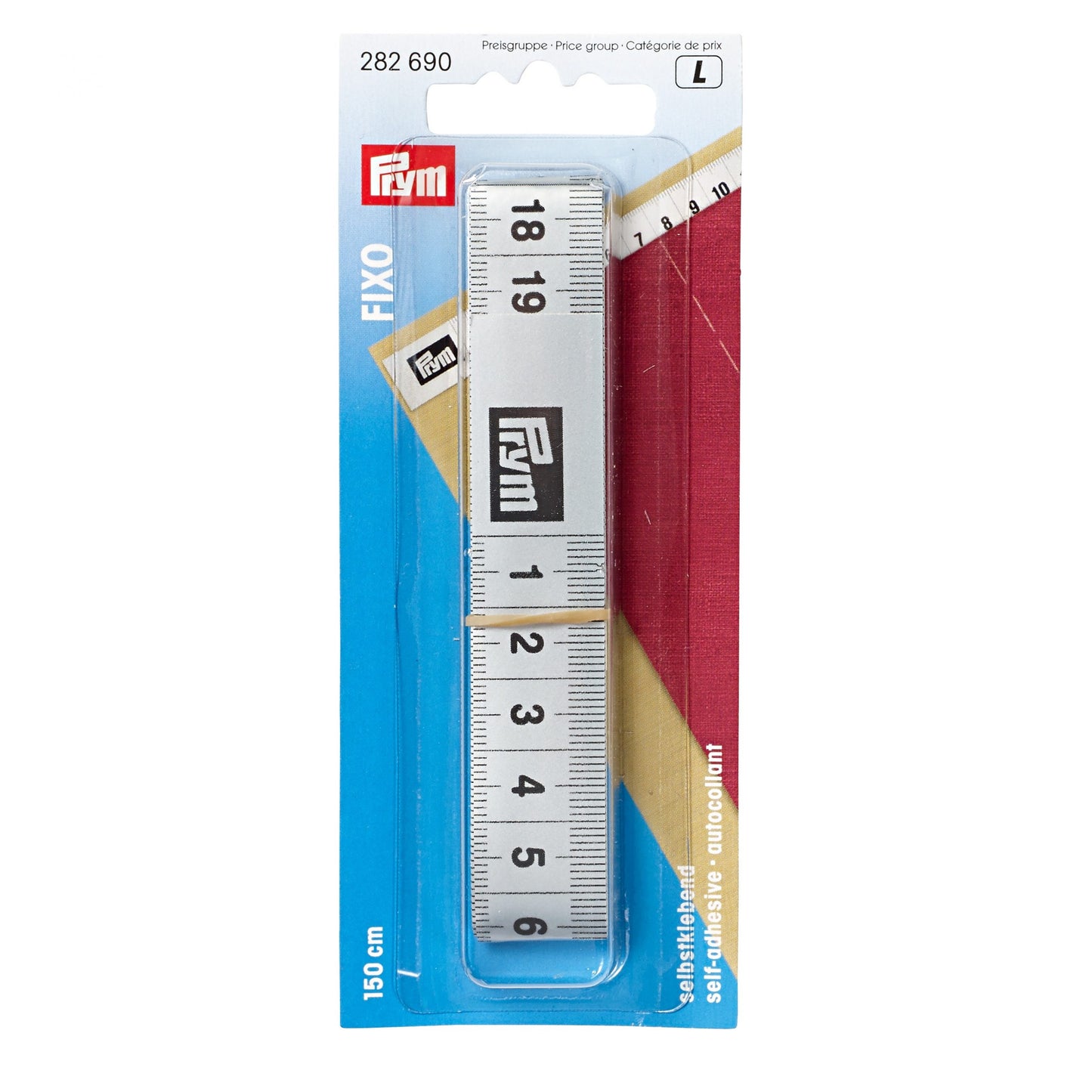 PRYM Tape Measure Fixo Self-Adhesive, cm scale