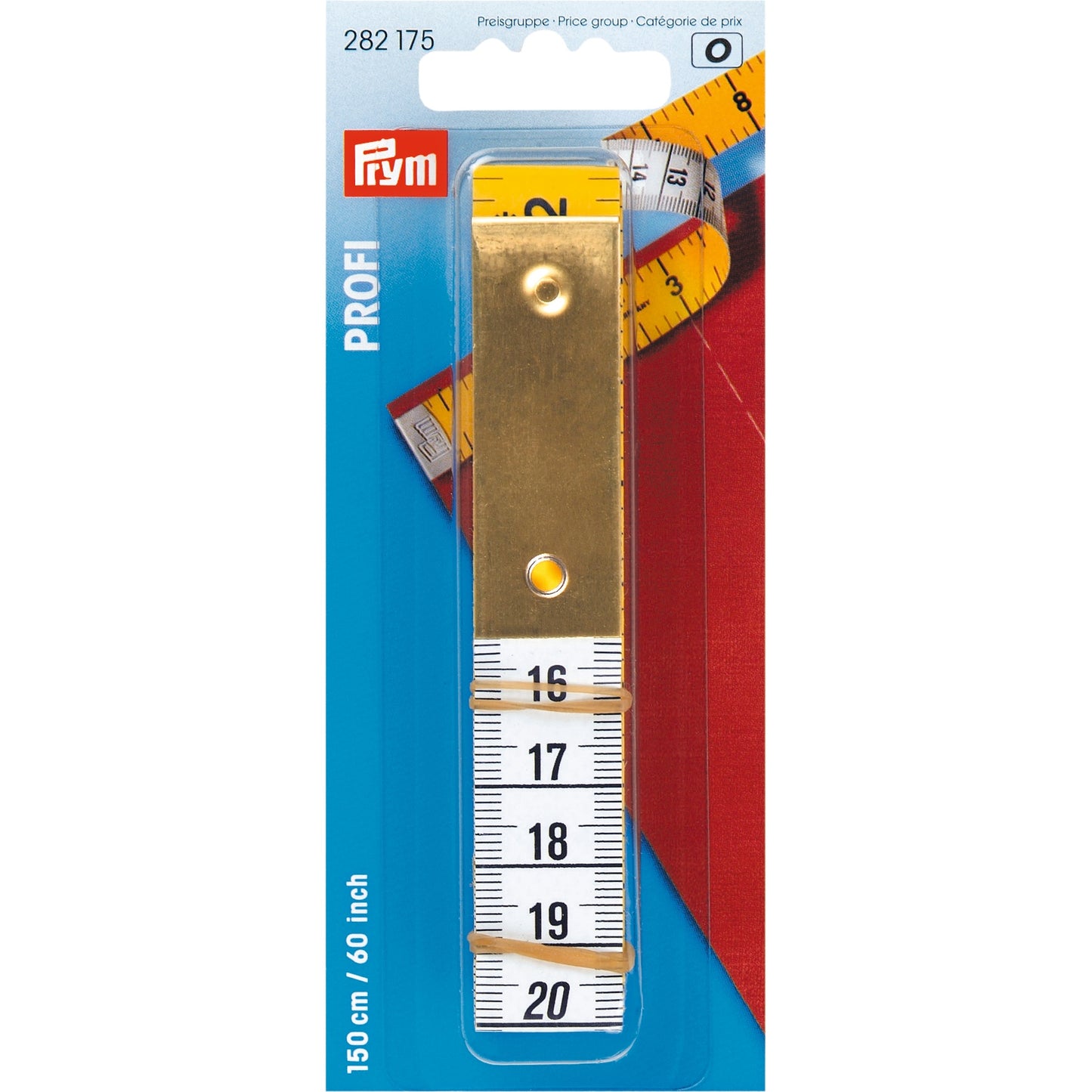 PRYM Tape Measure PROFI With Metal Washer, 150cm/60inch