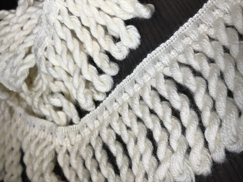 Twisted Wool Fringe 90mm