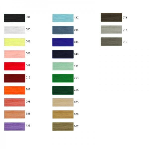 Tre Stelle Shirring Elastic, 10 Meters – 17 Colours