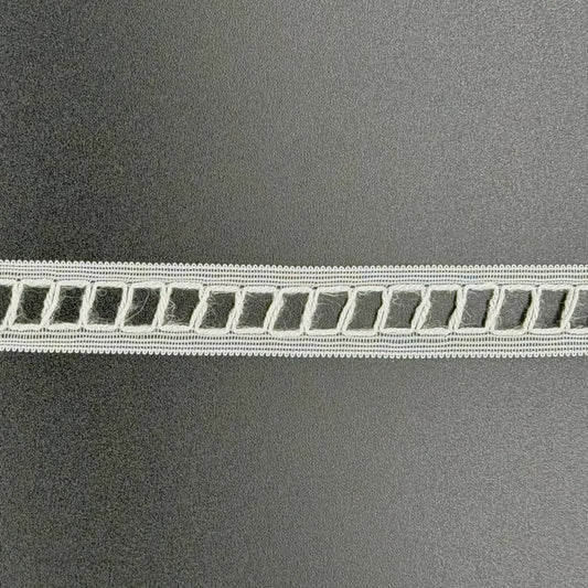 Raschel Lace, 15mm, White, Discontinued