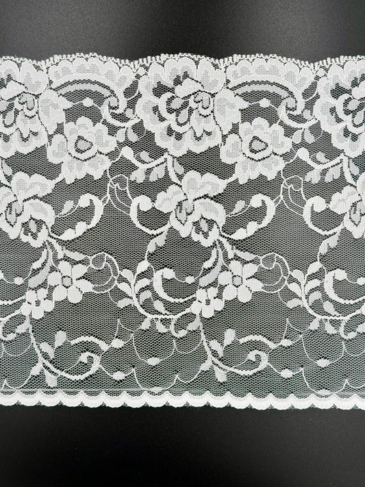 Raschel Lace, 155mm, White, Discontinued