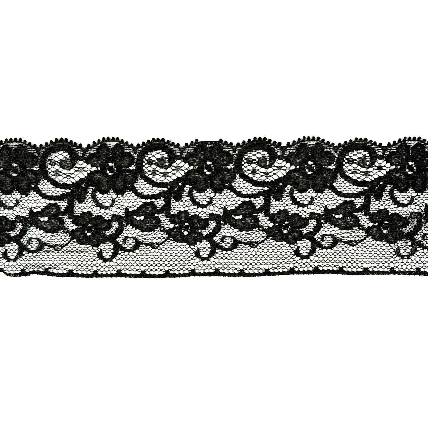 Raschel Lace, 55mm, Black, Discontinued