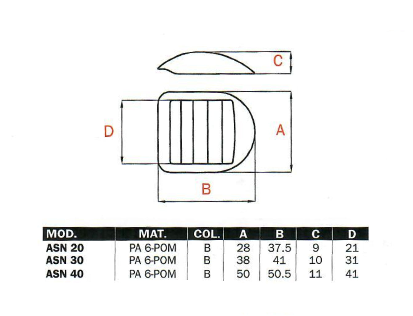 Plastic ASN Buckle