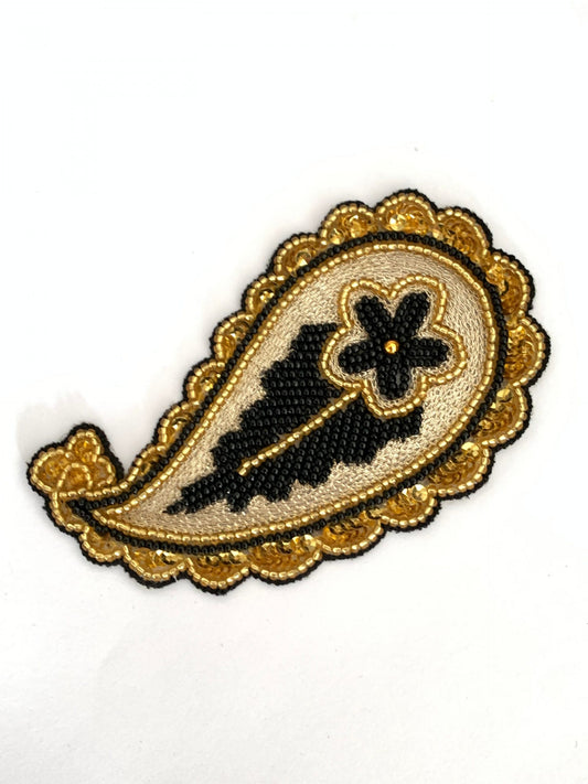 Beaded cachemire motif