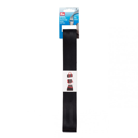 PRYM Black Belt Webbing For Bags, 3Mx40mm