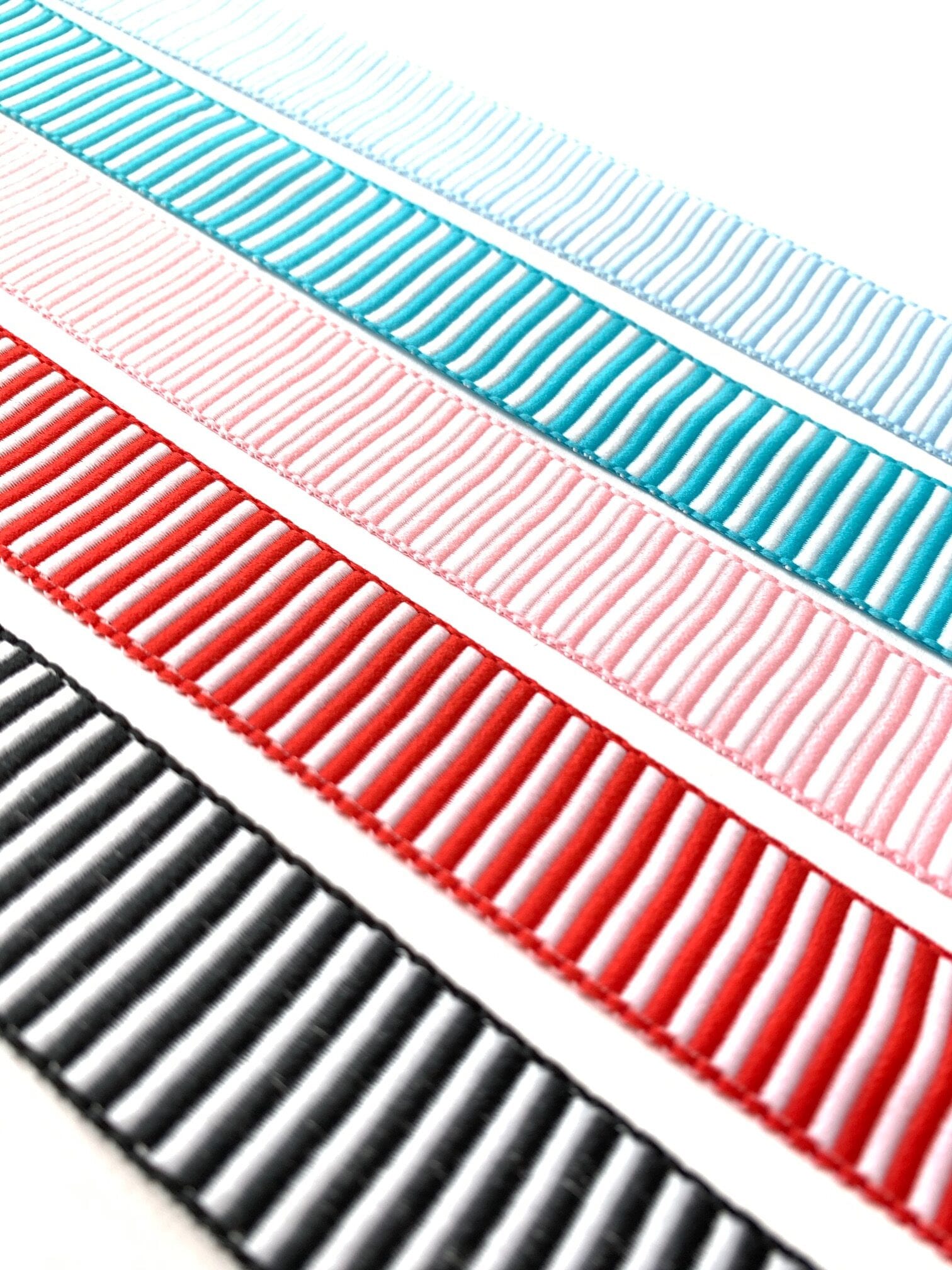 Striped Paper Ribbon Bicolour Striped Ribbon – ALFA-G Haberdashery