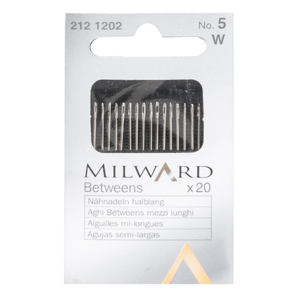 Milward Hand Sewing Needles: Betweens: no.5