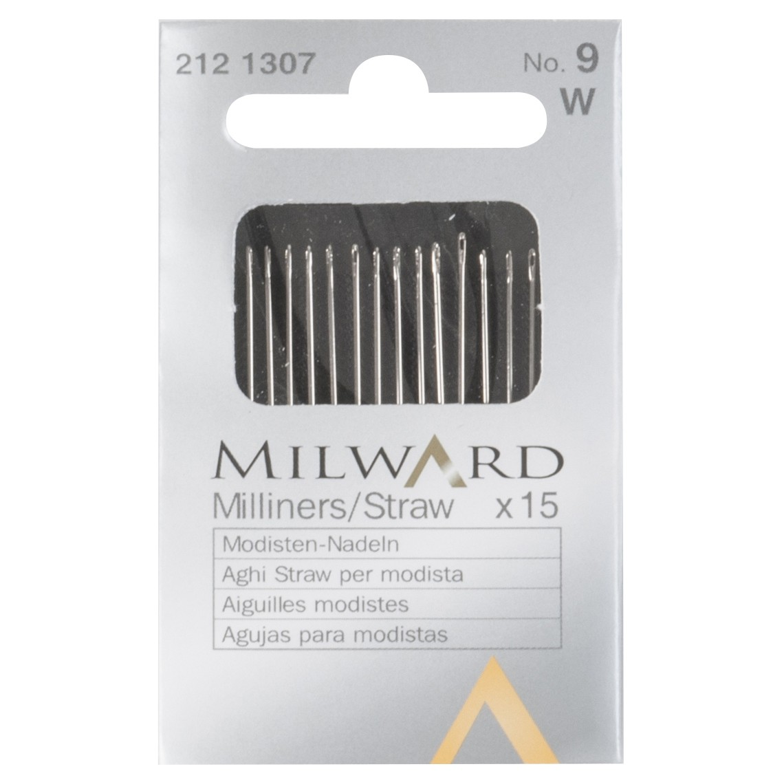 Milward Hand Sewing Needles: Straw/Milliners: no.9