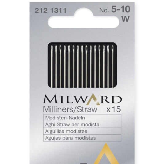 Milward Hand Sewing Needles: Straw/Milliners: no.5-10