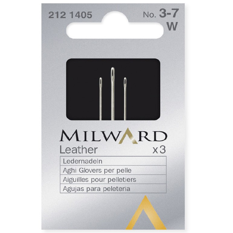 Milward Hand Sewing Needles: Leather: no.3-7
