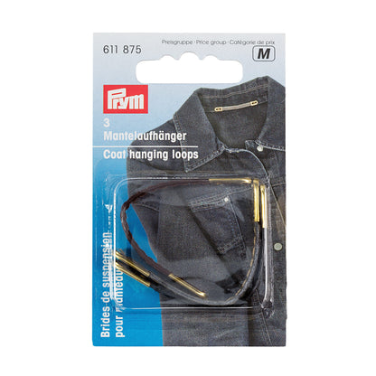 Prym Coat Hanging Loops, Black